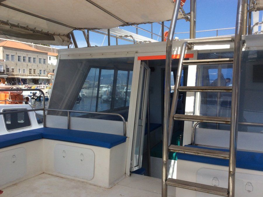 Christos Ermioni Passenger Ferry on Hydra Island Greece