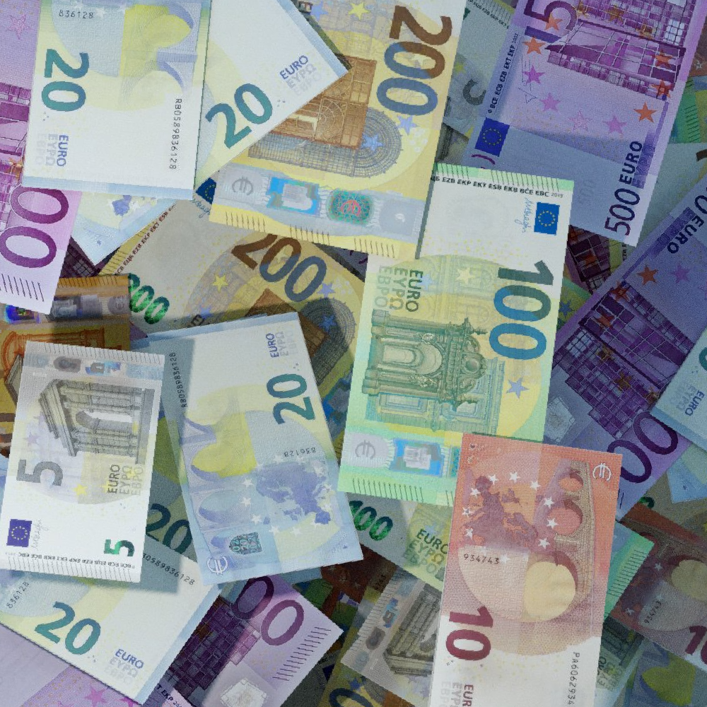 Money matter, banks and currency on Hydra Island Greece.