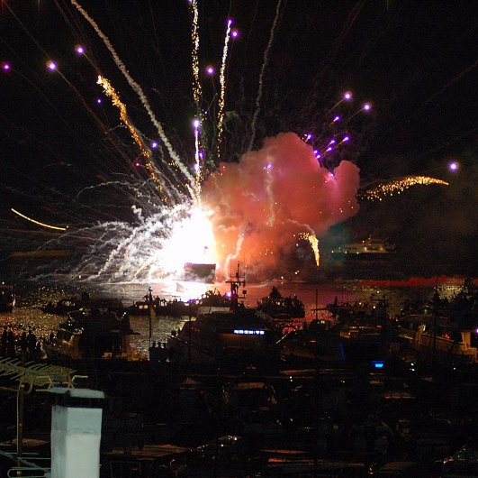 Miaoulia Festival on Hydra Island Greece