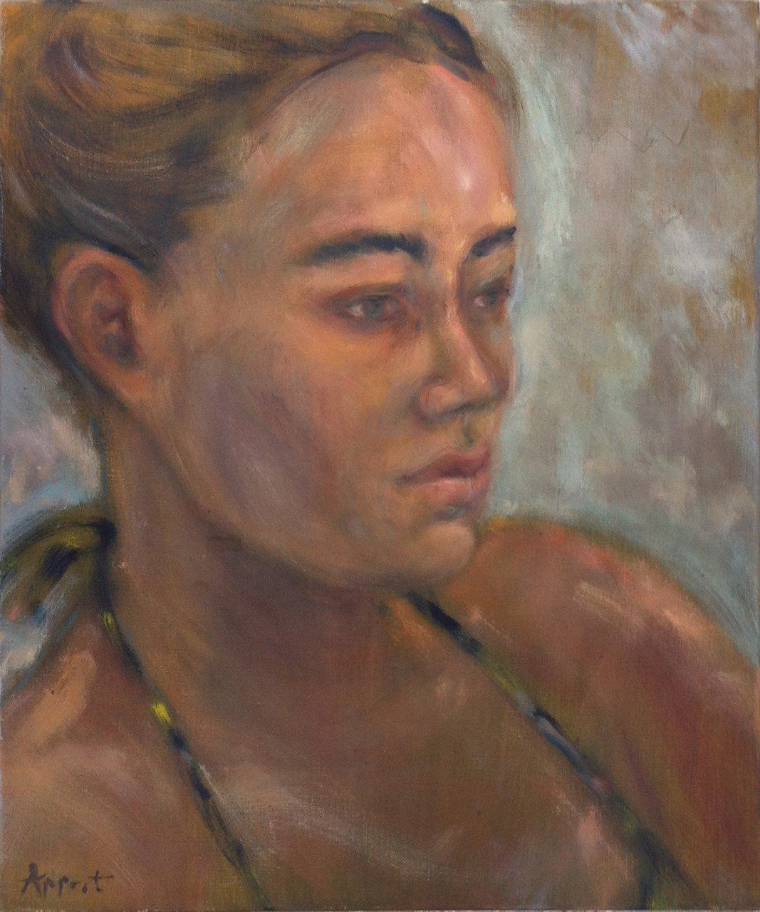 Original paintings for sale by artist Jill Appert on Hydra Island Greece.