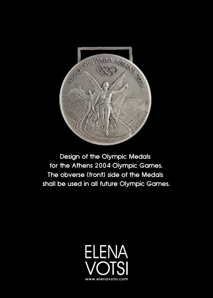Elena Votsi Olympic Medal Elena Votsi Jewellery Designer on Hydra Island Greece, on the HYDRADIRECT Shops & Services pages