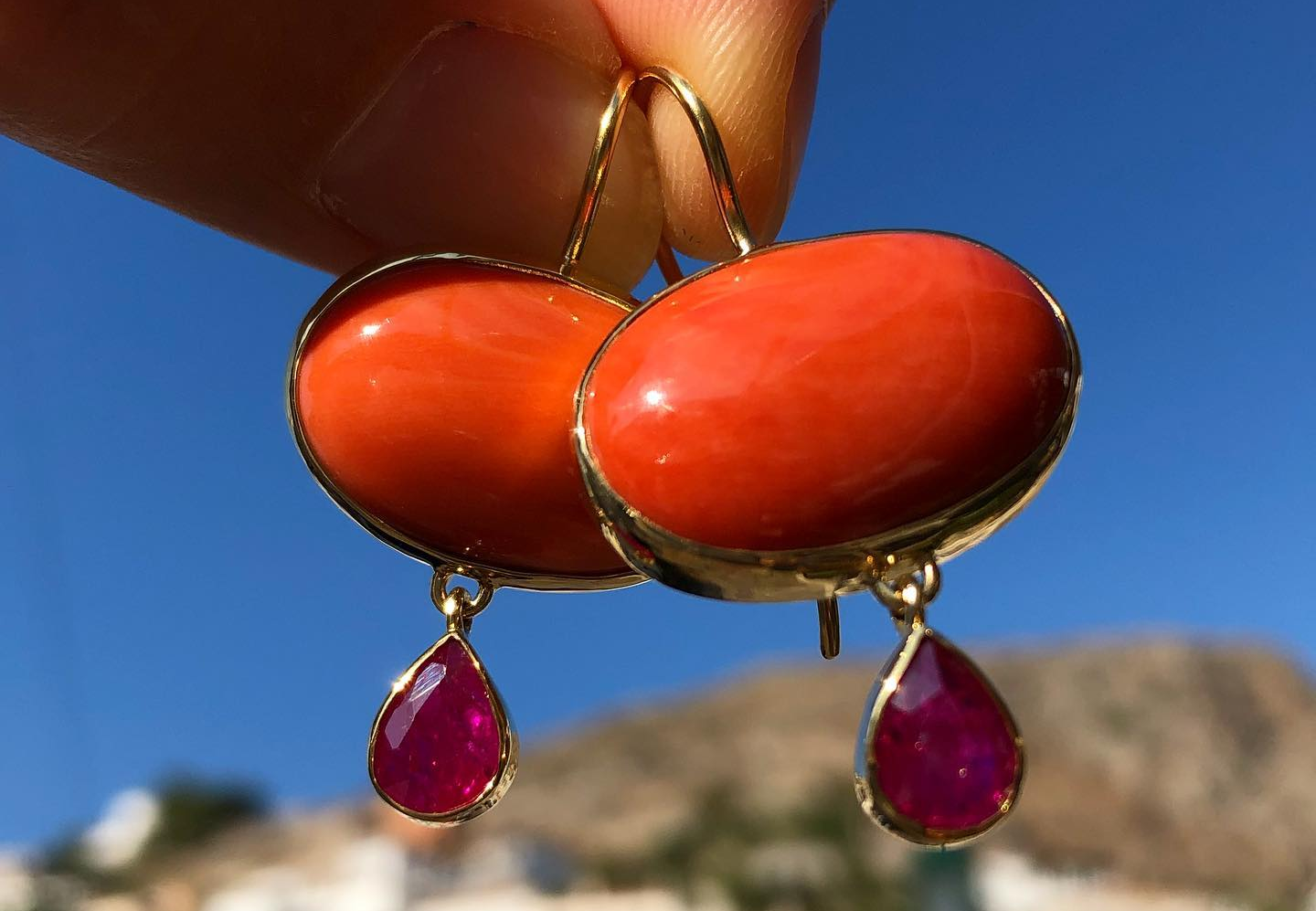 Elena Votsi Earrings Elena Votsi Jewellery Designer on Hydra Island Greece, on the HYDRADIRECT Shops & Services pages