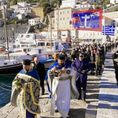 Epiphany on Hydra Island Greece