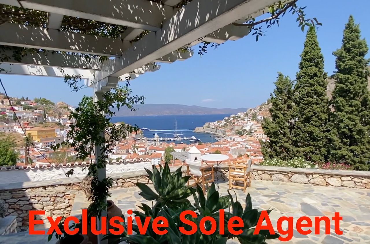 3 bedroom house for sale overlooking hydra harbour on hydra island greece
