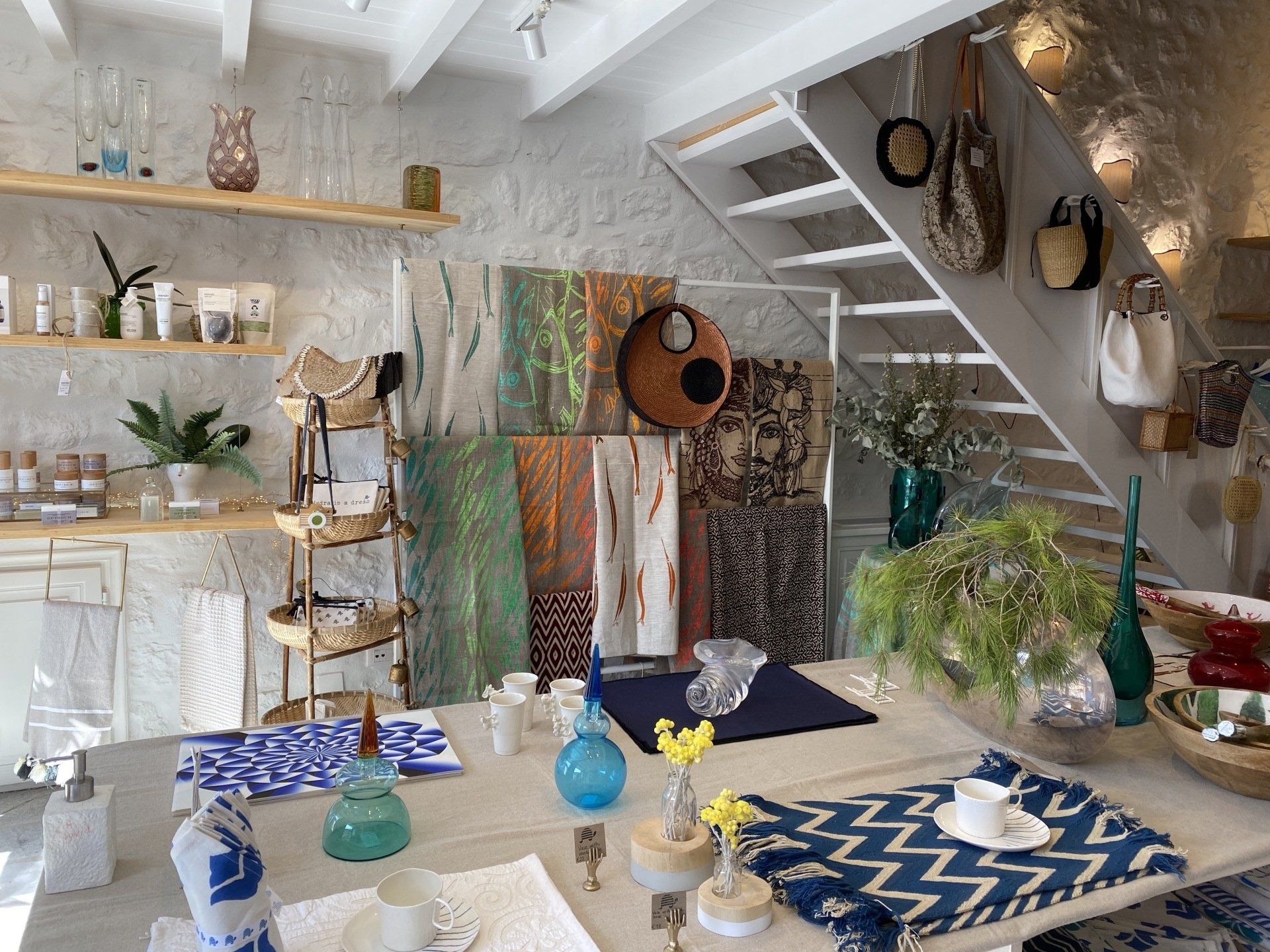 Koutsikou Hydra, interiors and fashion shop on Hydra Island Greece