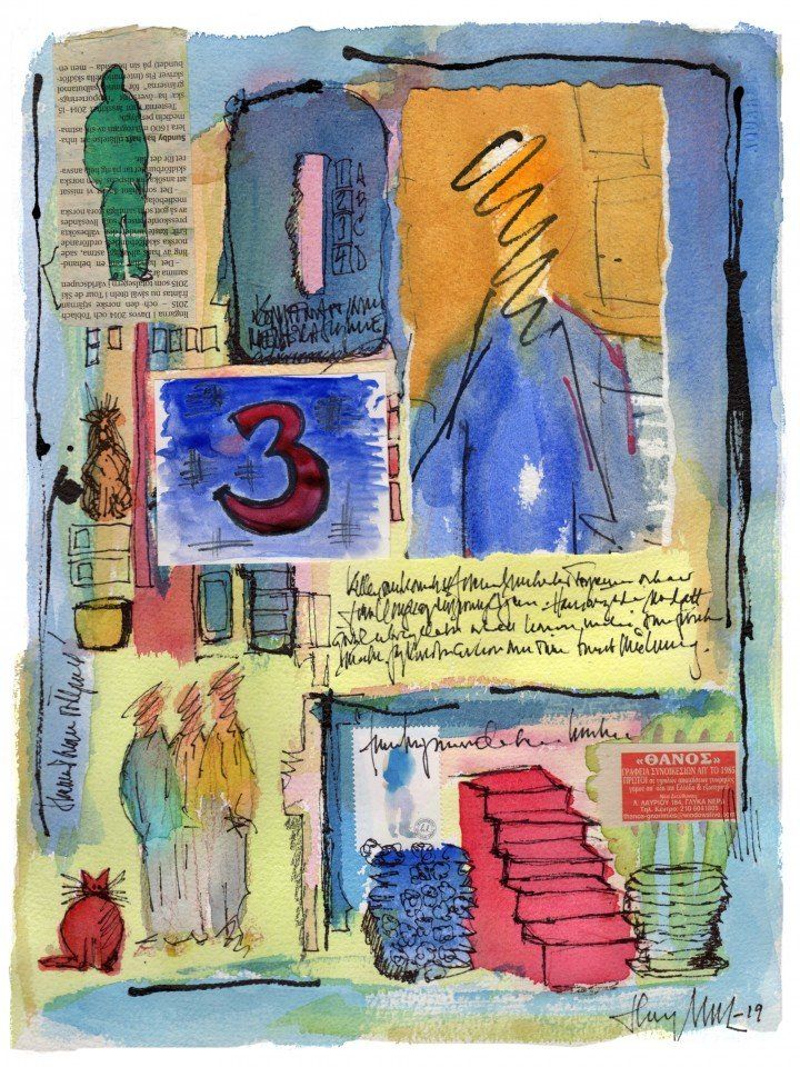 Artist Henry Denander - Artists on Hydra Island Greece