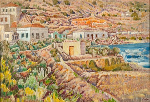 Nikos Hadjikyriakos-Ghikas (1906-1994) artists on Hydra Island Greece