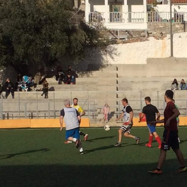 Community clubs on Hydra Island Greece