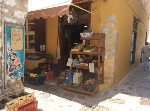 Four Corners Supermarket on Hydra Island in the HydraDirect Shopping & Services pages