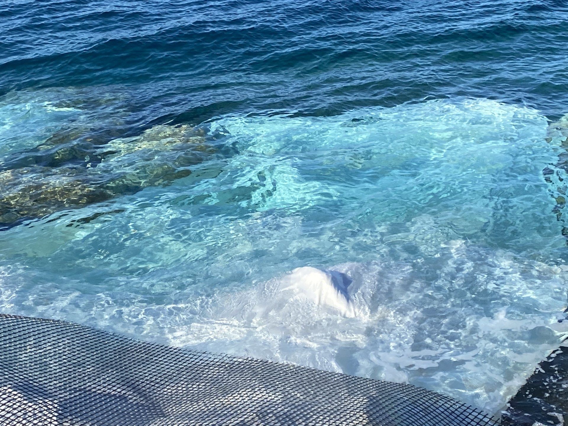 Kamini Harbour sea erosion prevention project on Hydra Island Greece.