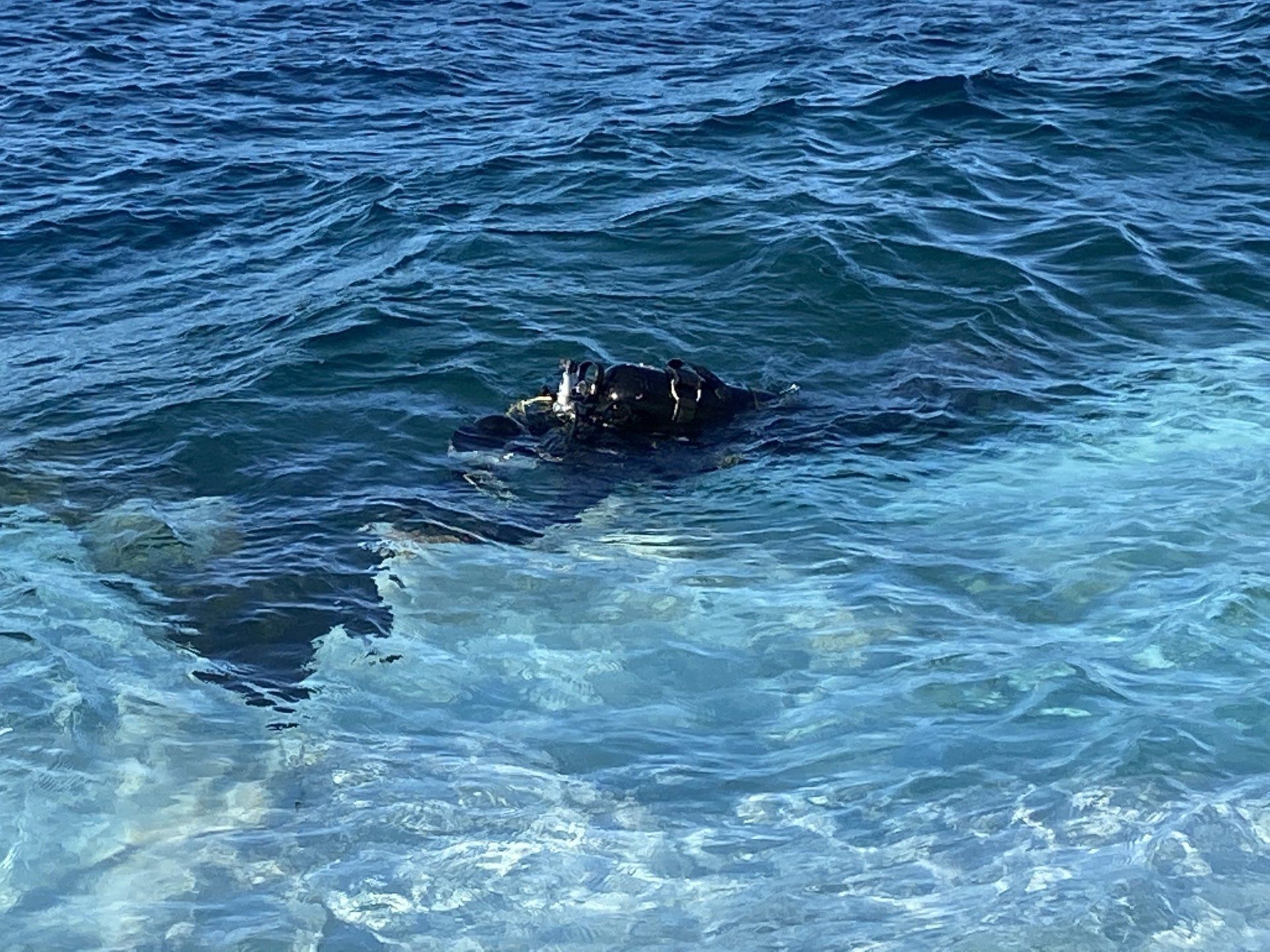 Kamini Harbour sea erosion prevention project on Hydra Island Greece.