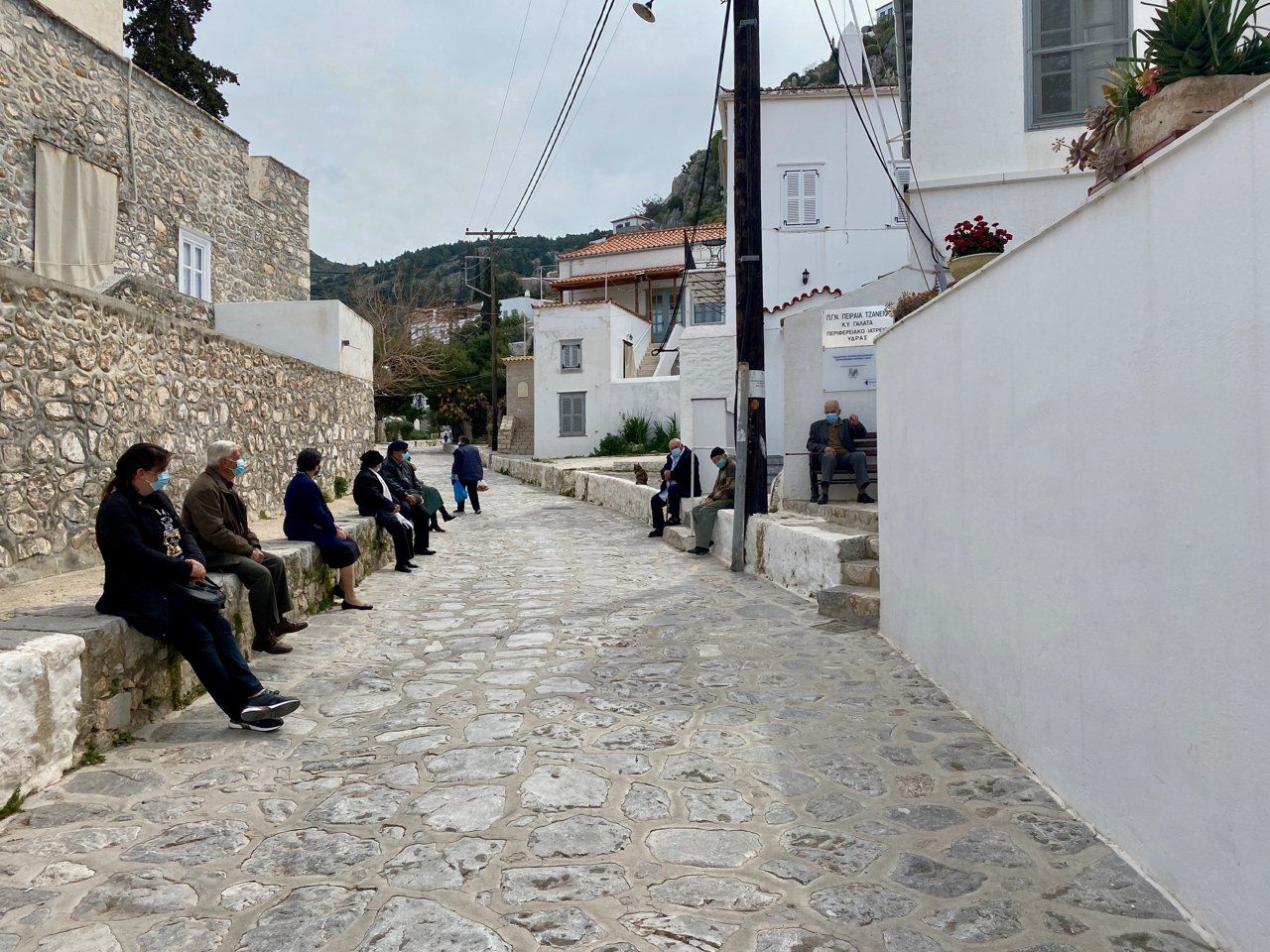 CoVid Vaccinations start on Hydra Island Greece
