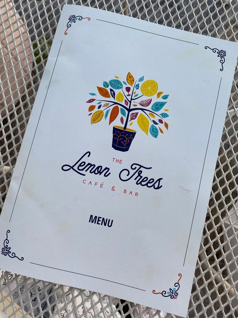 The Lemon Trees Cafe & Bar on Hydra Island Greece.