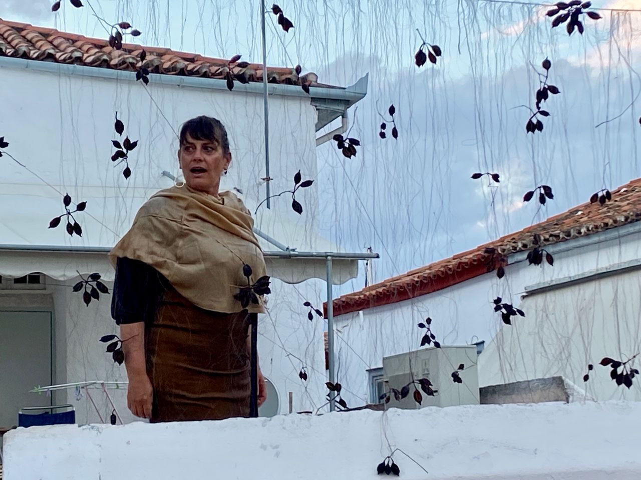 Opening of Dimitrios Antonitsis Hydra School Projects' Lessons Learned summer 2023 exhibition on Hydra Island Greece.