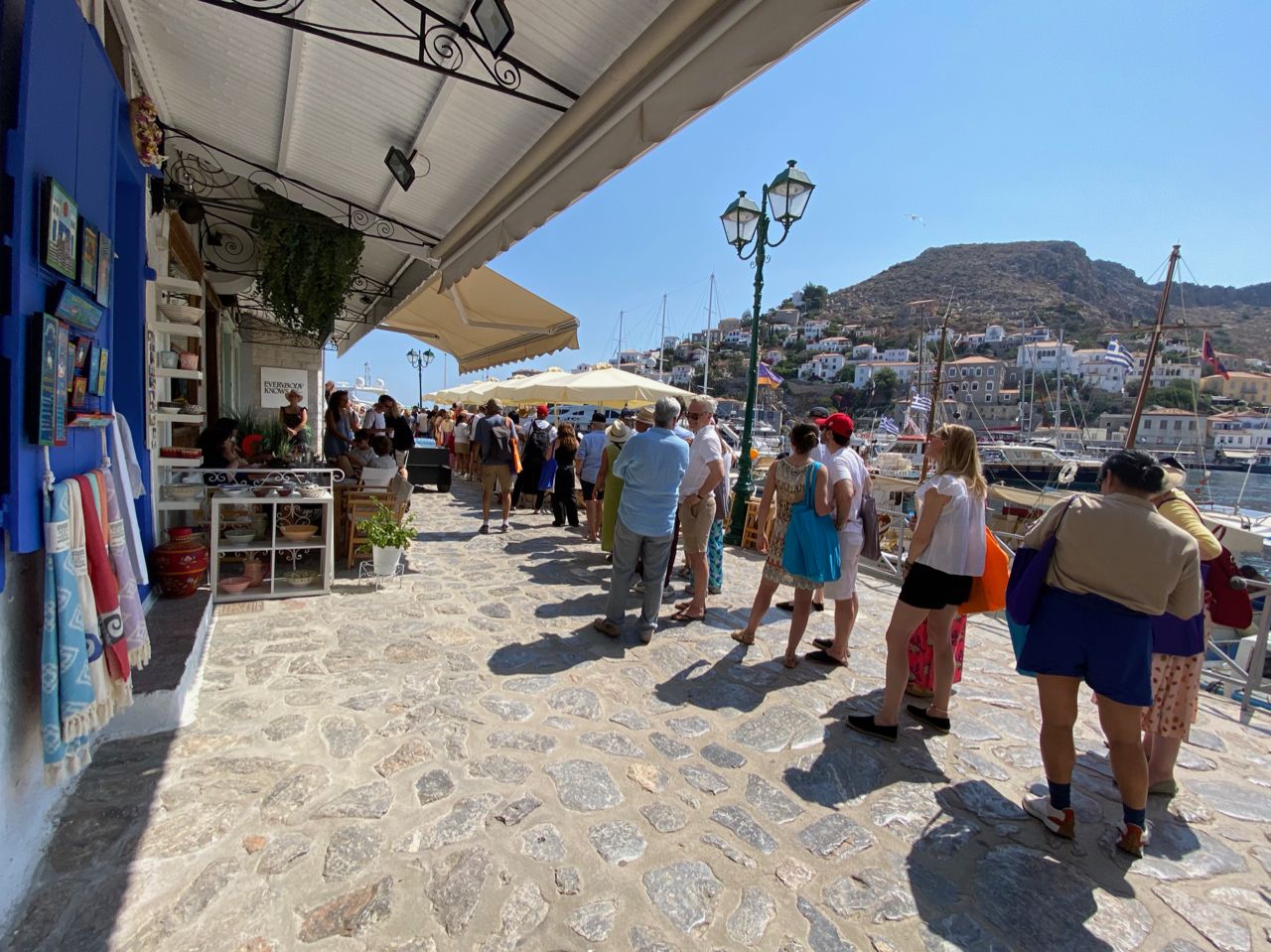 Apollo by Jeff Koons book signing on Hydra Island Greece 20 June 2023.