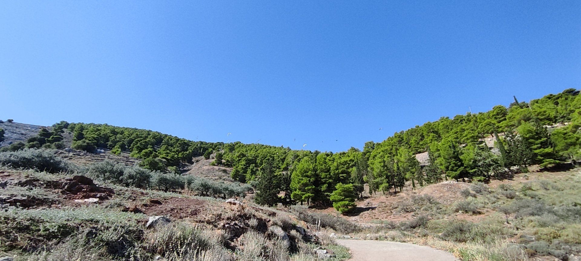 Kala Pigadia Area of Hydra Island Greece.