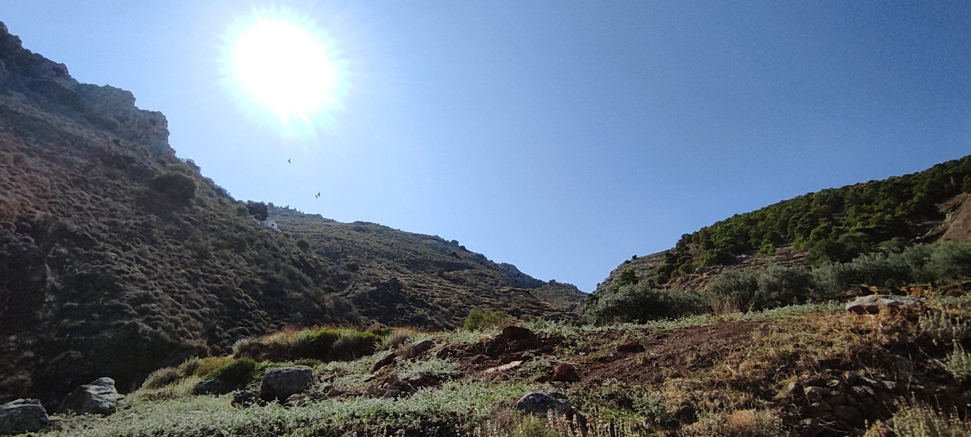 Kala Pigadia Area of Hydra Island Greece.