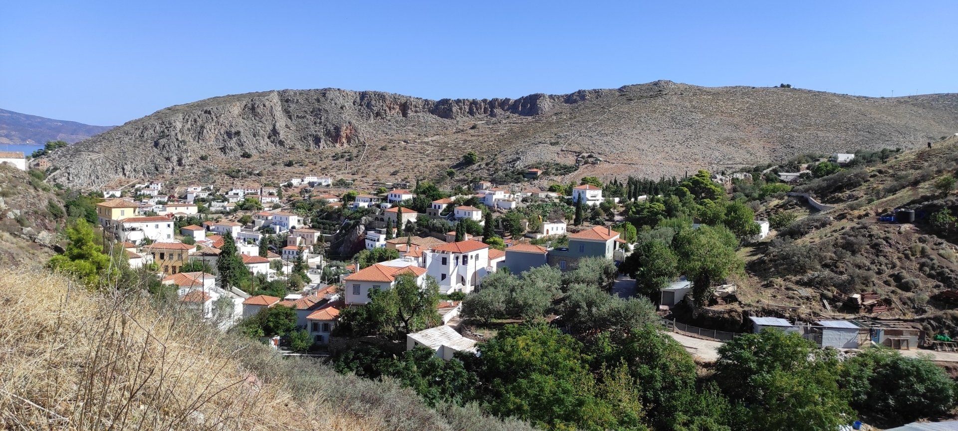 Kala Pigadia Area of Hydra Island Greece.