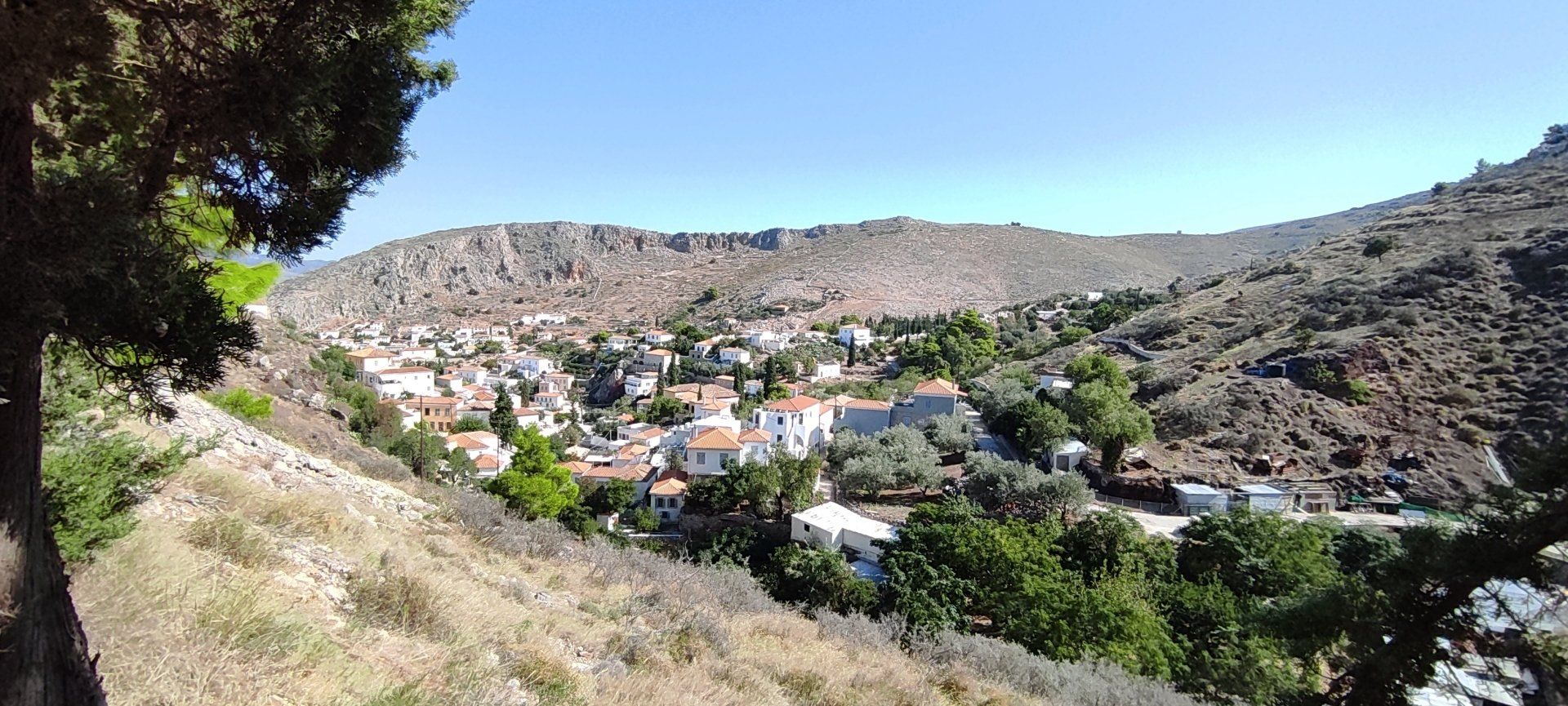 Kala Pigadia Area of Hydra Island Greece.