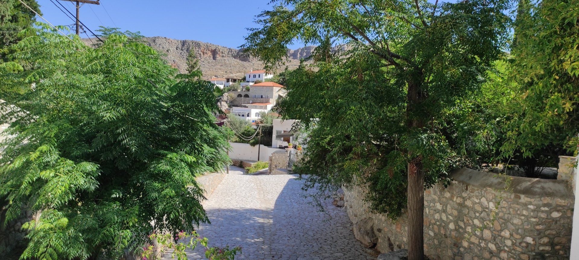 Kala Pigadia Area of Hydra Island Greece.
