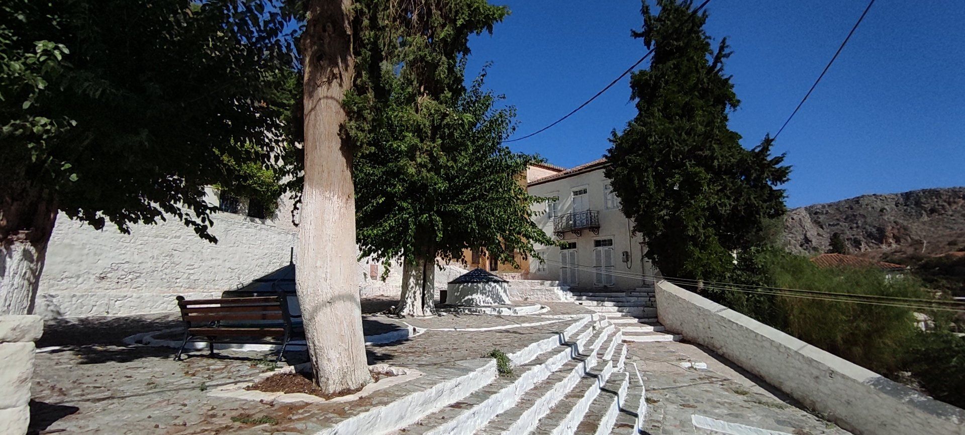 Kala Pigadia Area of Hydra Island Greece.