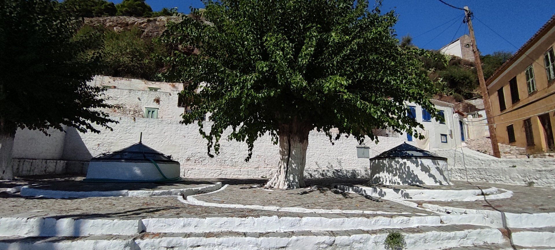 Kala Pigadia Area of Hydra Island Greece.