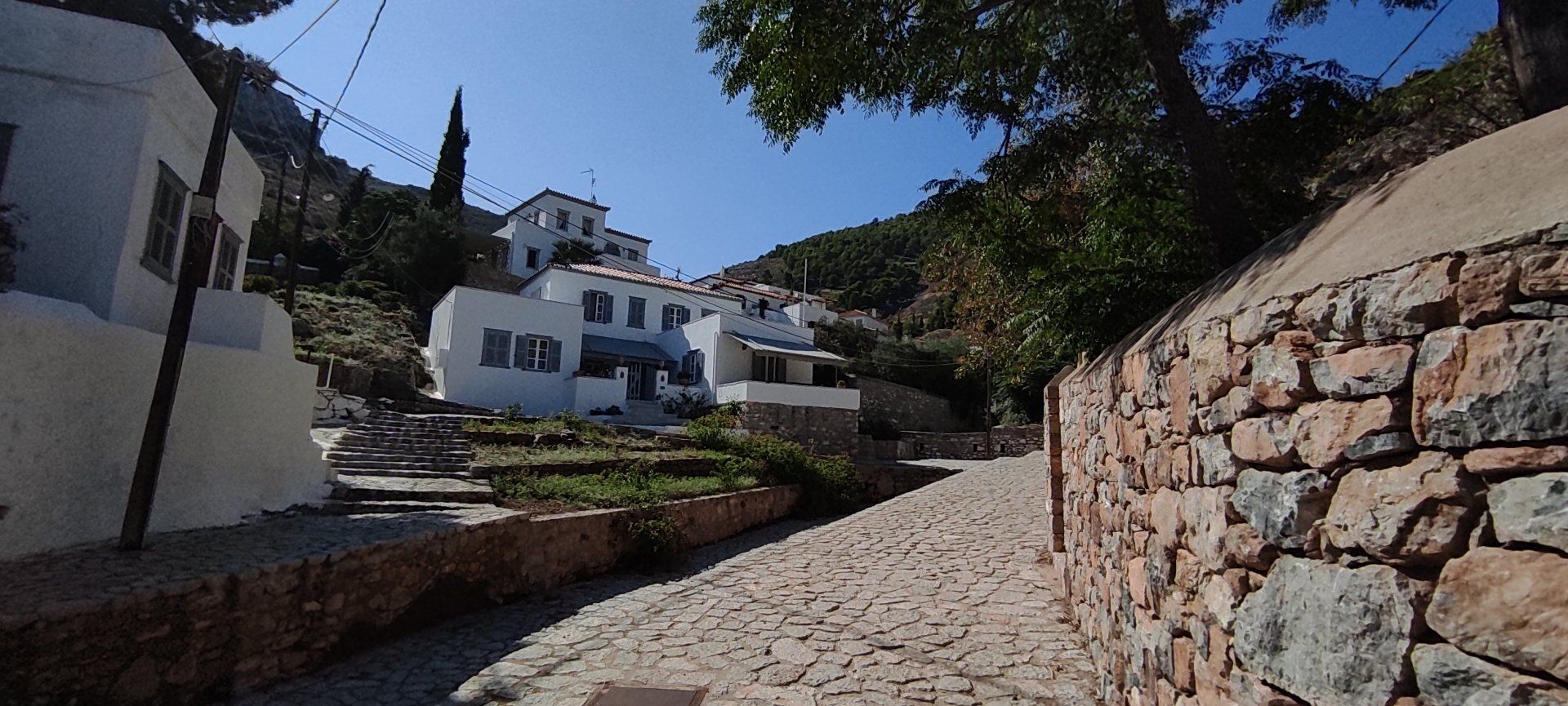 Kala Pigadia Area of Hydra Island Greece.