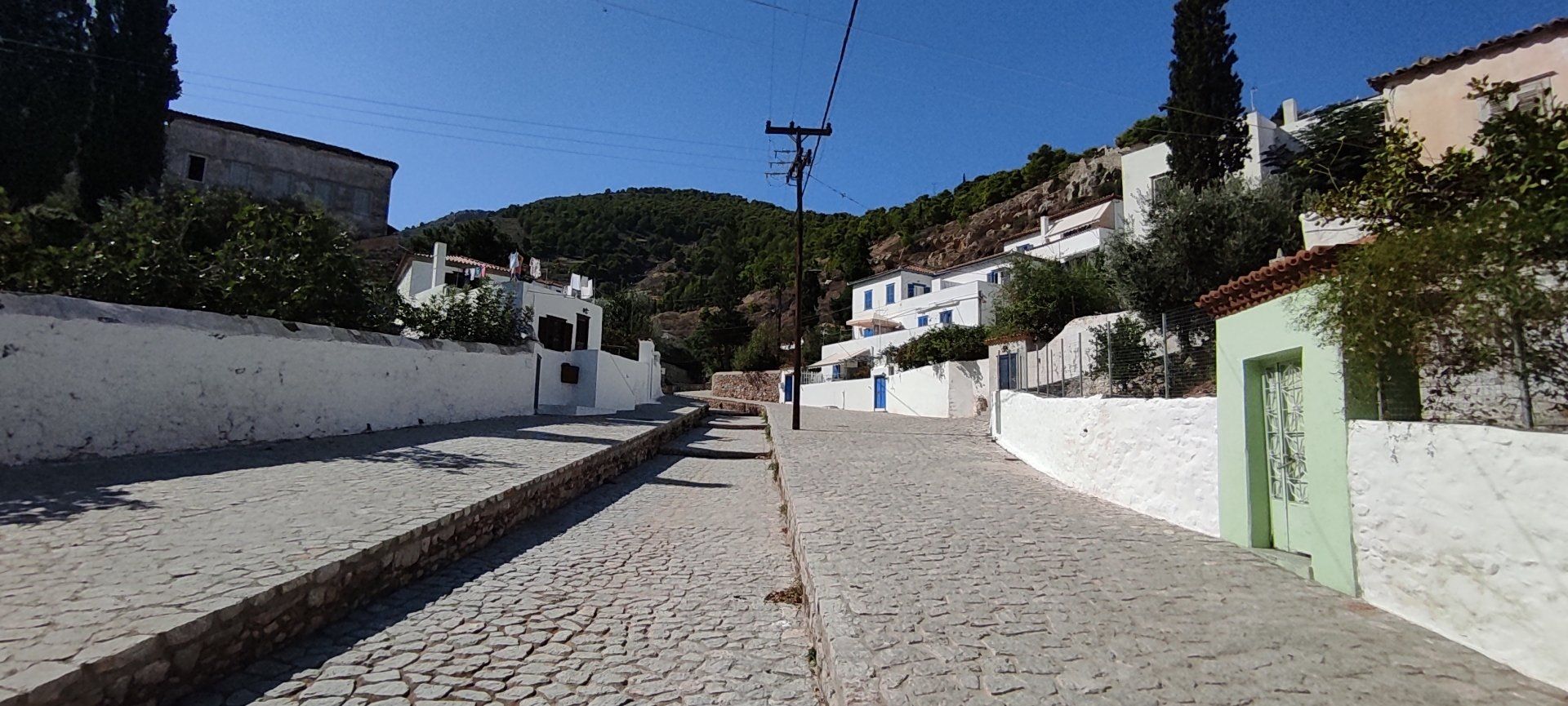 Kala Pigadia Area of Hydra Island Greece.