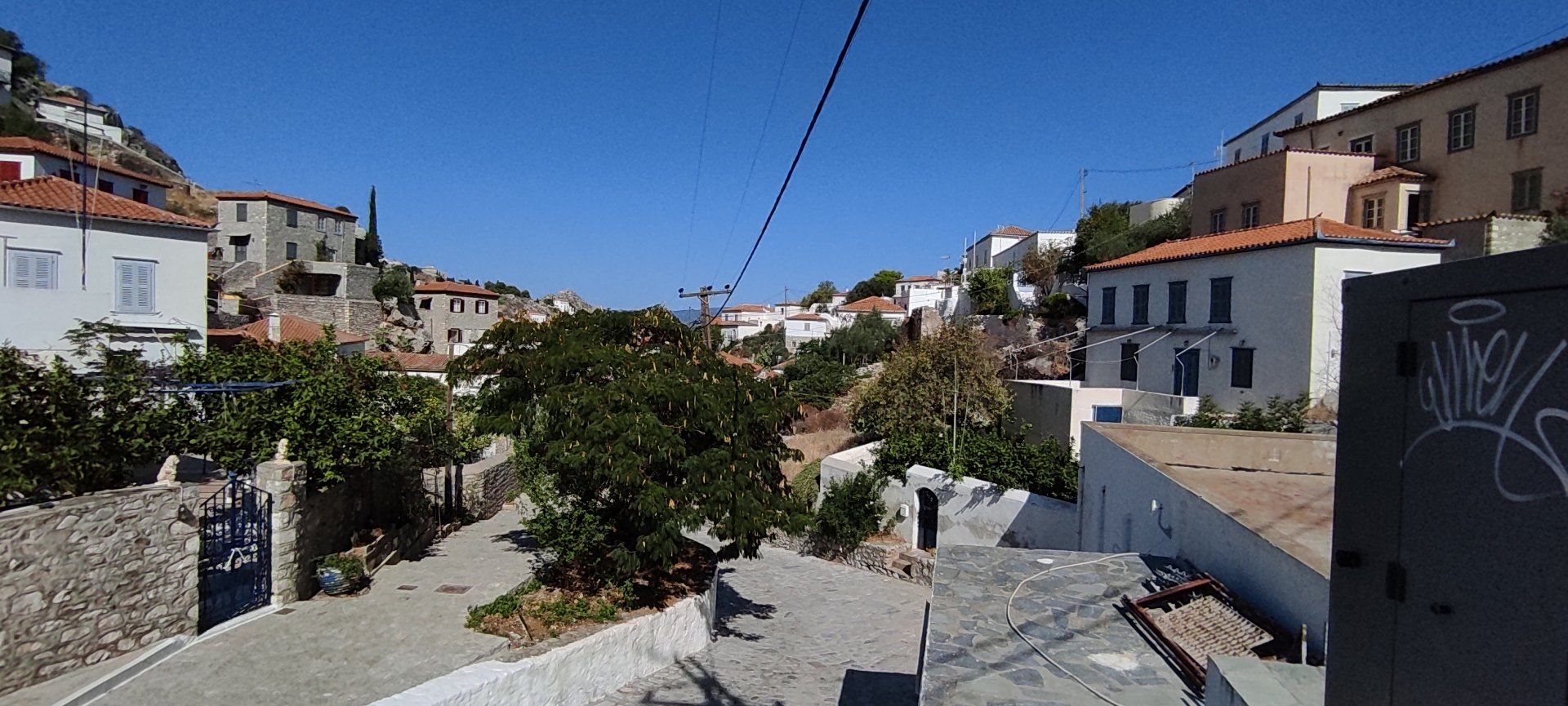 Kala Pigadia area of Hydra Island Greece.