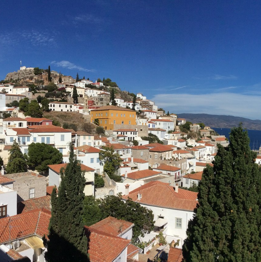 Towns and villages of Hydra Island Greece
