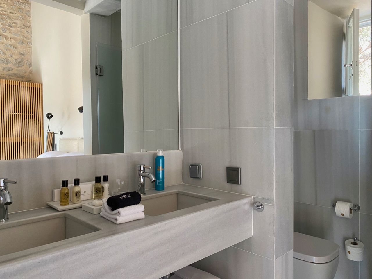 Mandraki Beach Resort in Mandraki Bay on Hydra Island Greece