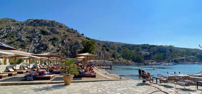 Mandraki Beach Resort on Hydra Island Greece