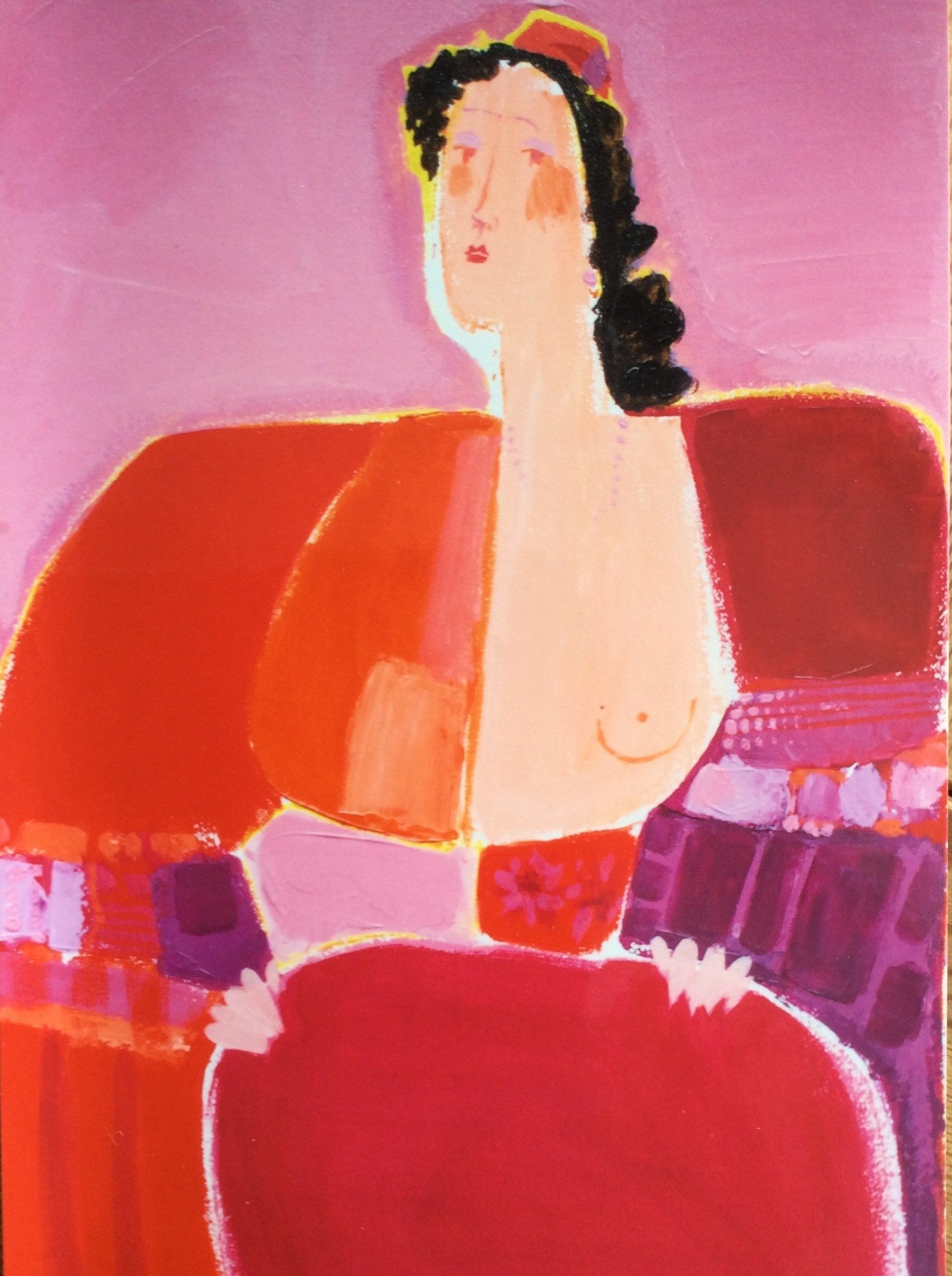 Paintings by Maribe Lambert-Markouizou - resident artists on Hydra Island Greece.