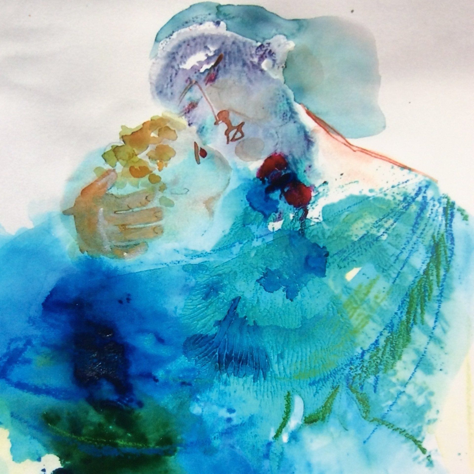 Paintings by Maribe Lambert-Markouizou - resident artists on Hydra Island Greece.