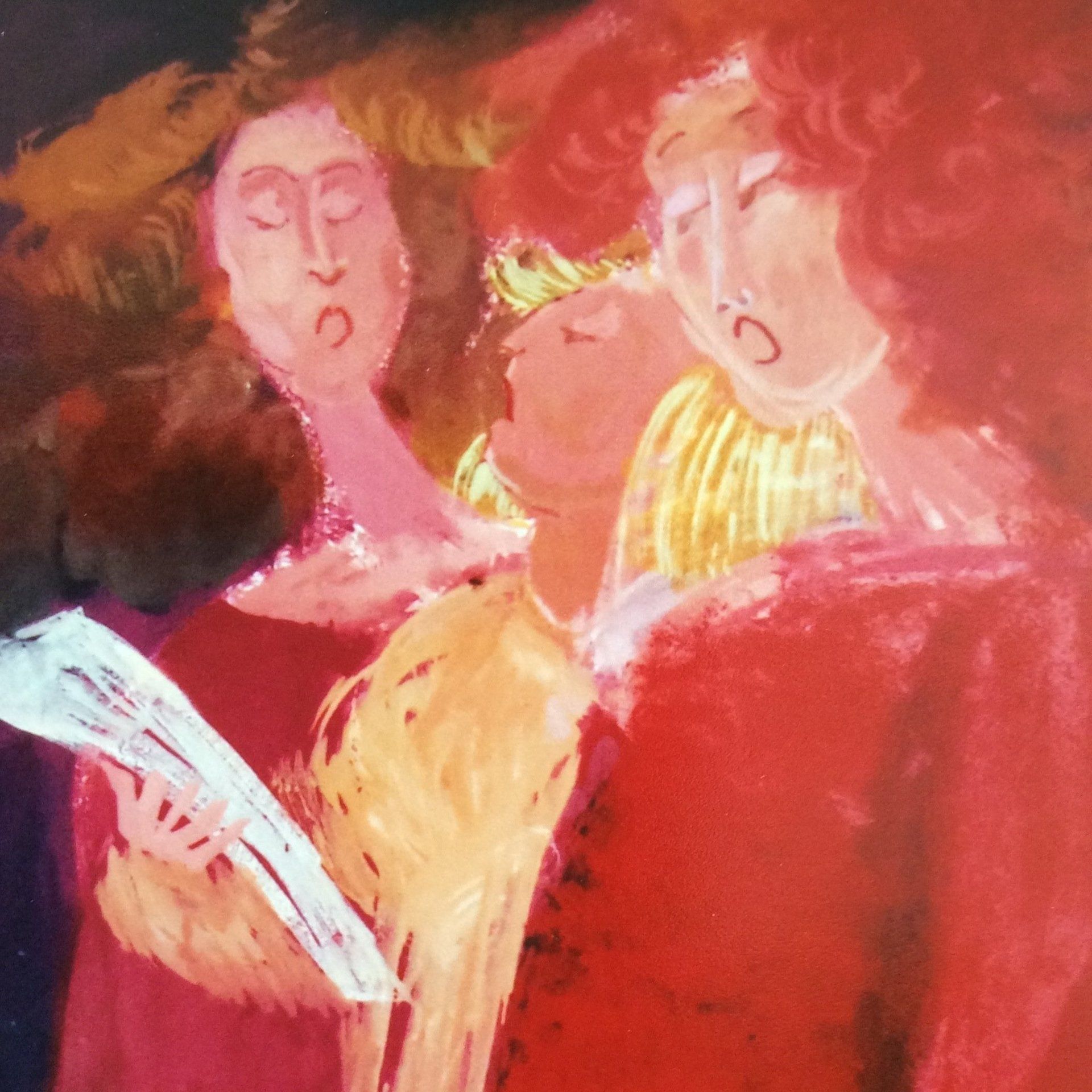 Paintings by Maribe Lambert-Markouizou - resident artists on Hydra Island Greece.