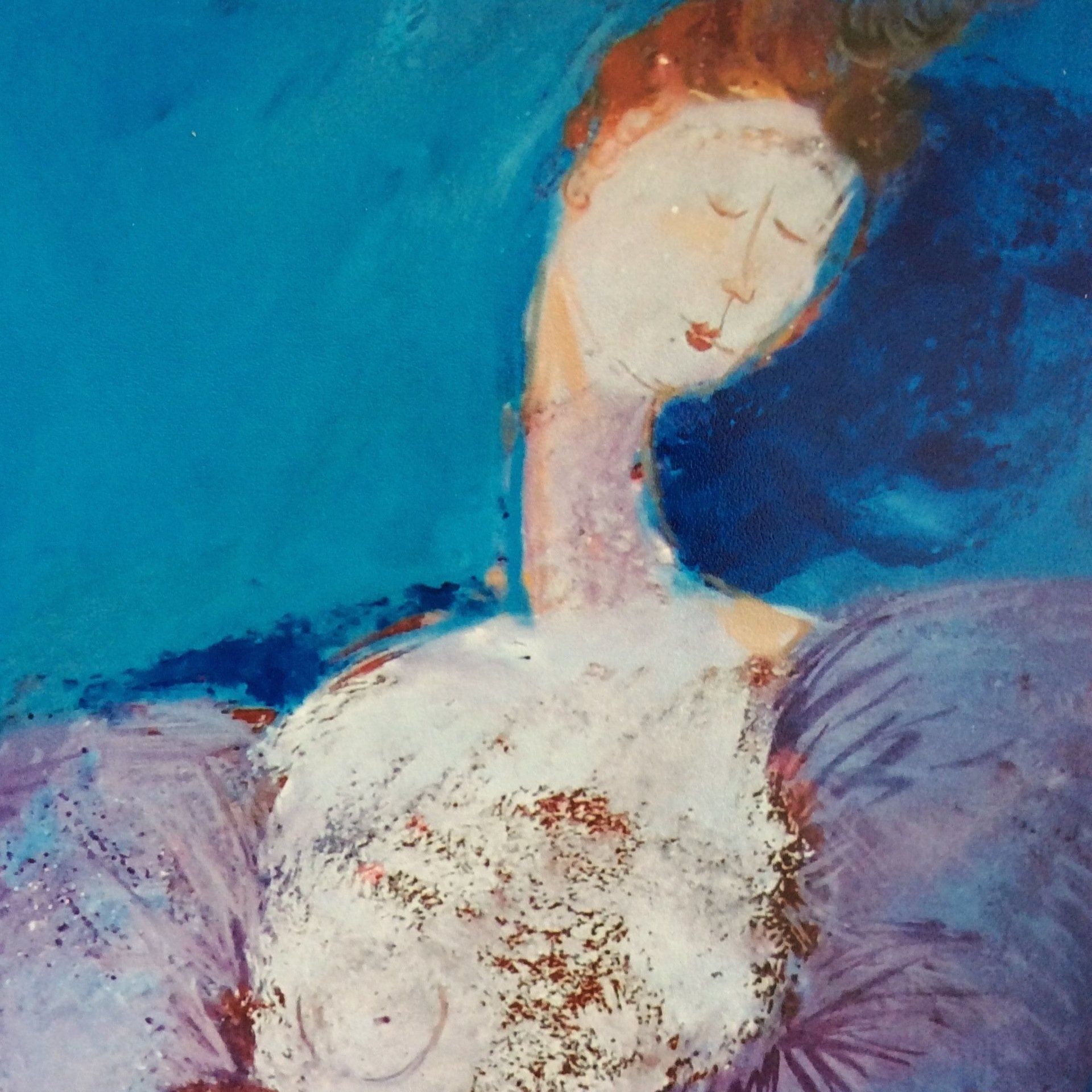 Paintings by Maribe Lambert-Markouizou - resident artists on Hydra Island Greece.