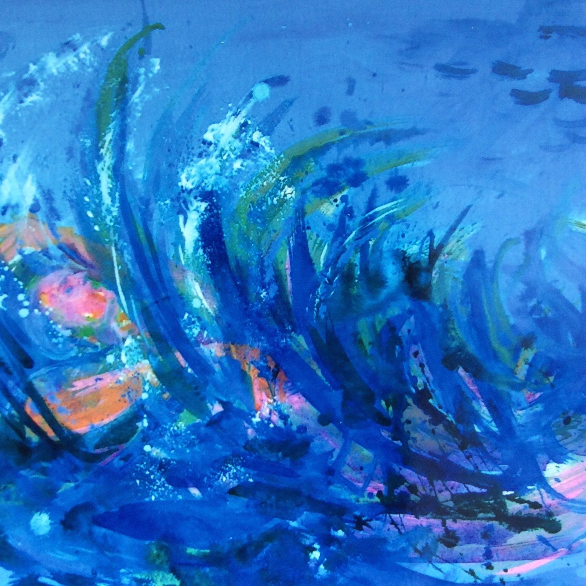 Paintings by Maribe Lambert-Markouizou - resident artists on Hydra Island Greece.