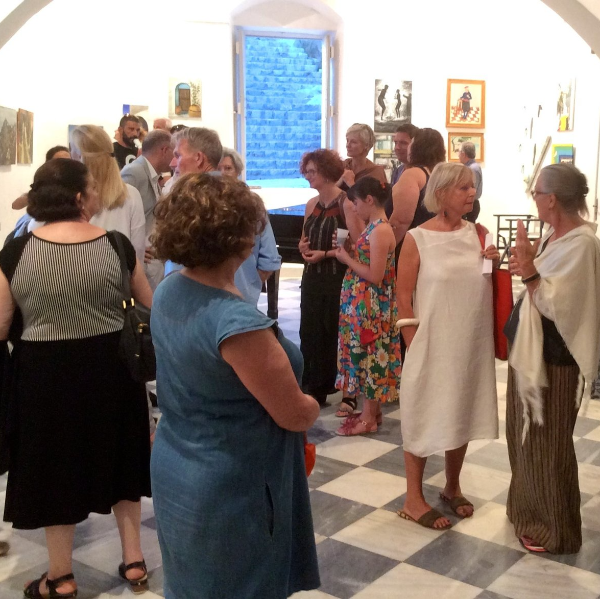 Melina Mercouri Hall, Summer Exhibitions on Hydra Island Greece