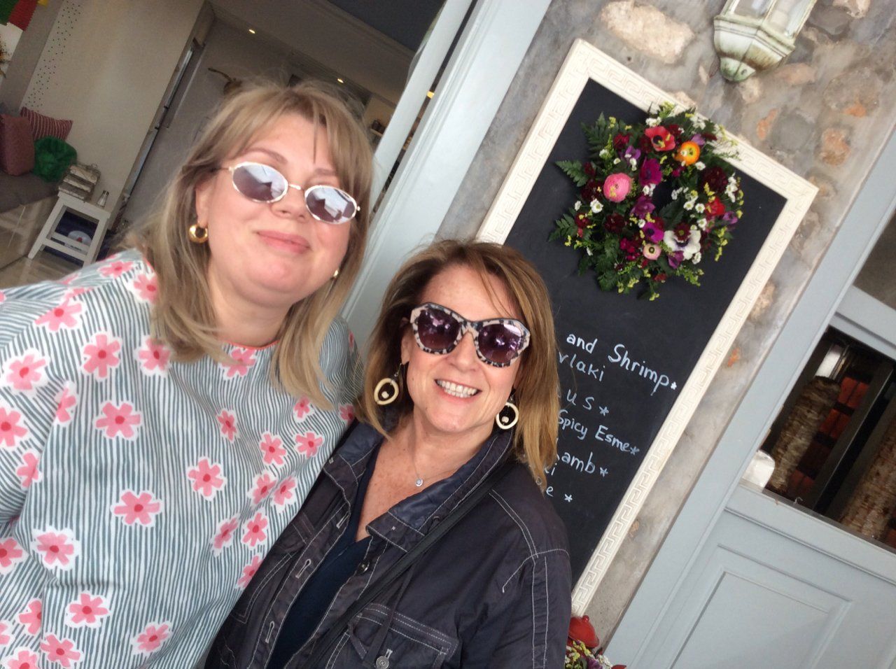 May day flowers on Hydra Island Greece.