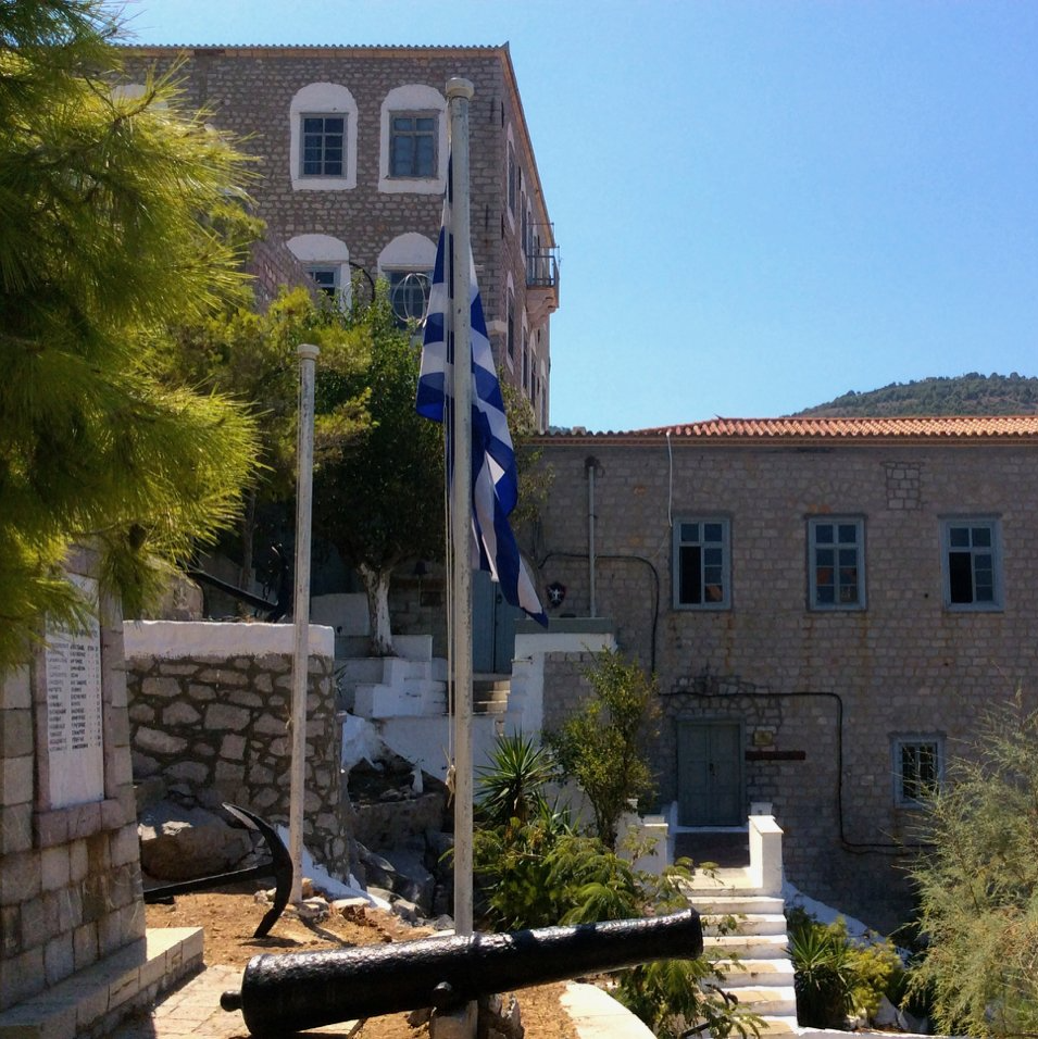 Merchant Marine Academy on Hydra Island Greece.