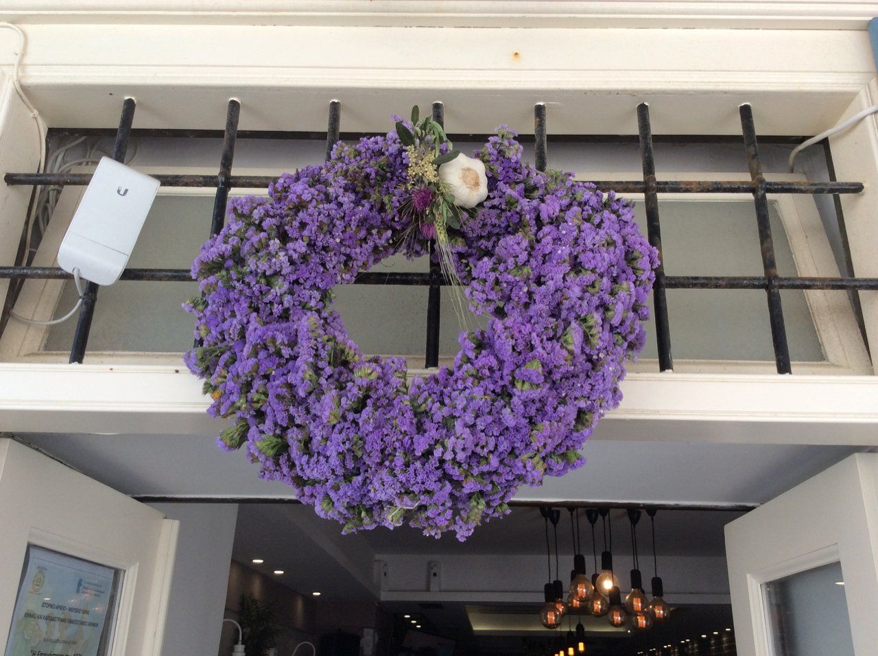 May day flowers on Hydra Island Greece.