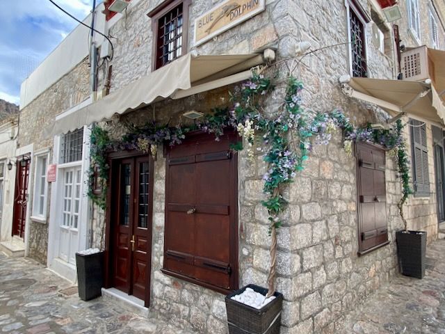 direct contact details for isabelle and adonis at the blue dolphin shop on hydra island greece