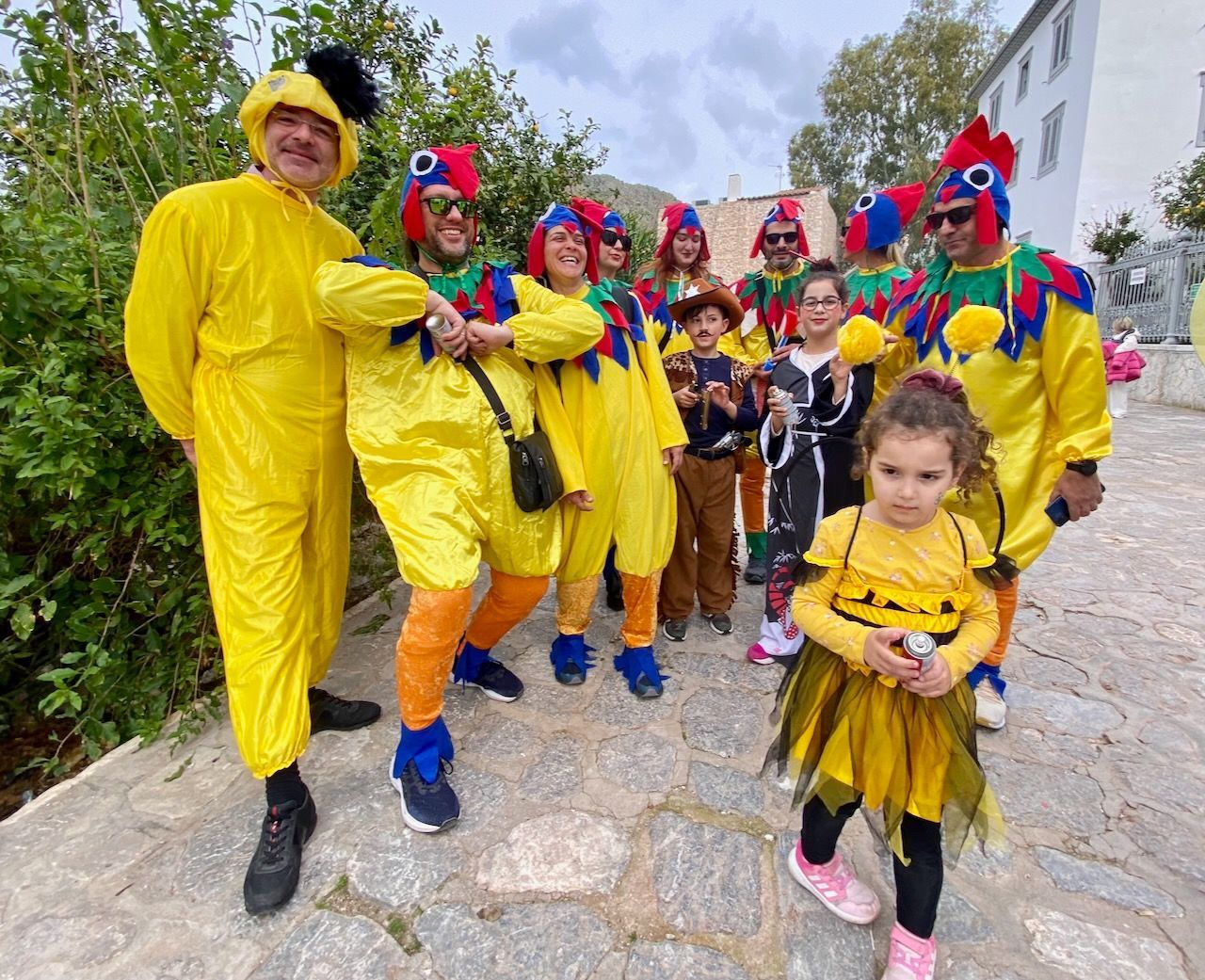 Gathering for Carnival on Hydra Island Greece for Carnival 2025