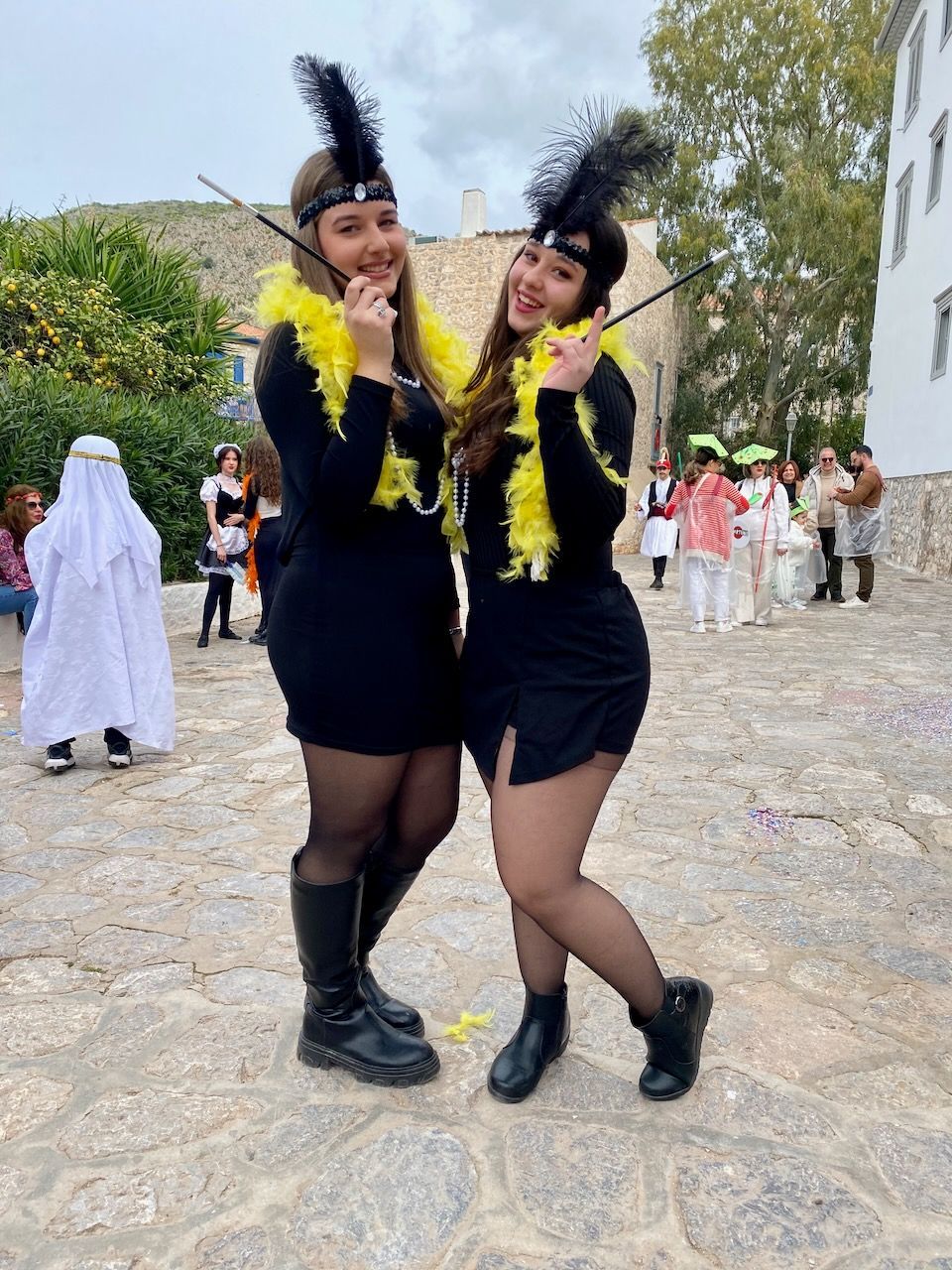 Gathering for Carnival on Hydra Island Greece for Carnival 2025