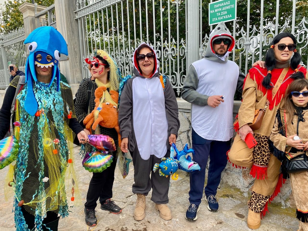 Gathering for Carnival on Hydra Island Greece for Carnival 2025
