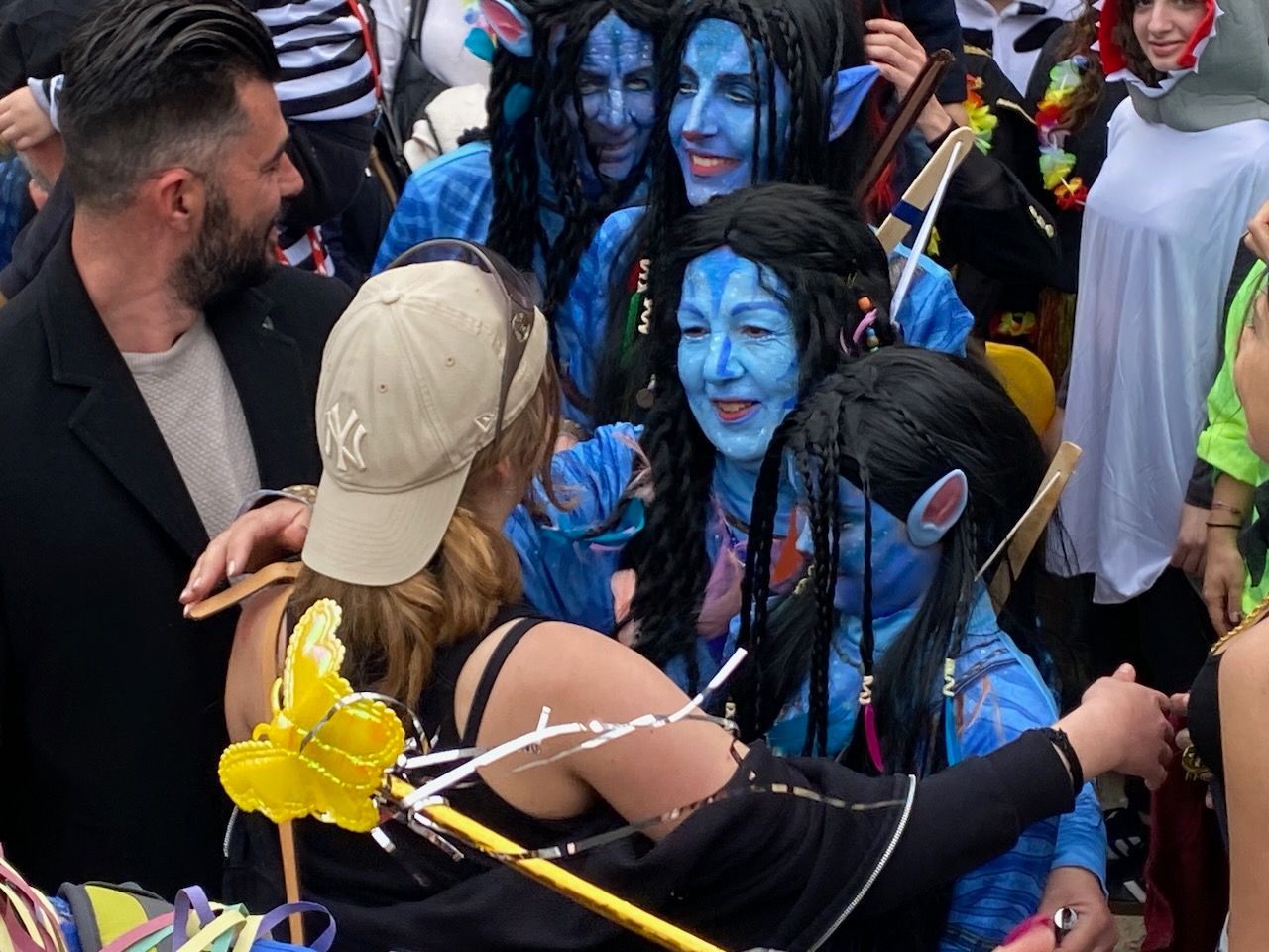 Carnival costumes on Hydra Island Greece for Carnival 2025