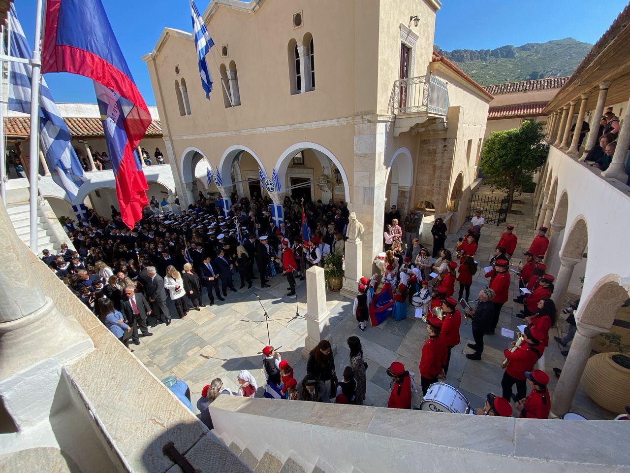 Greek independence Day on Hydra 25 March 2023