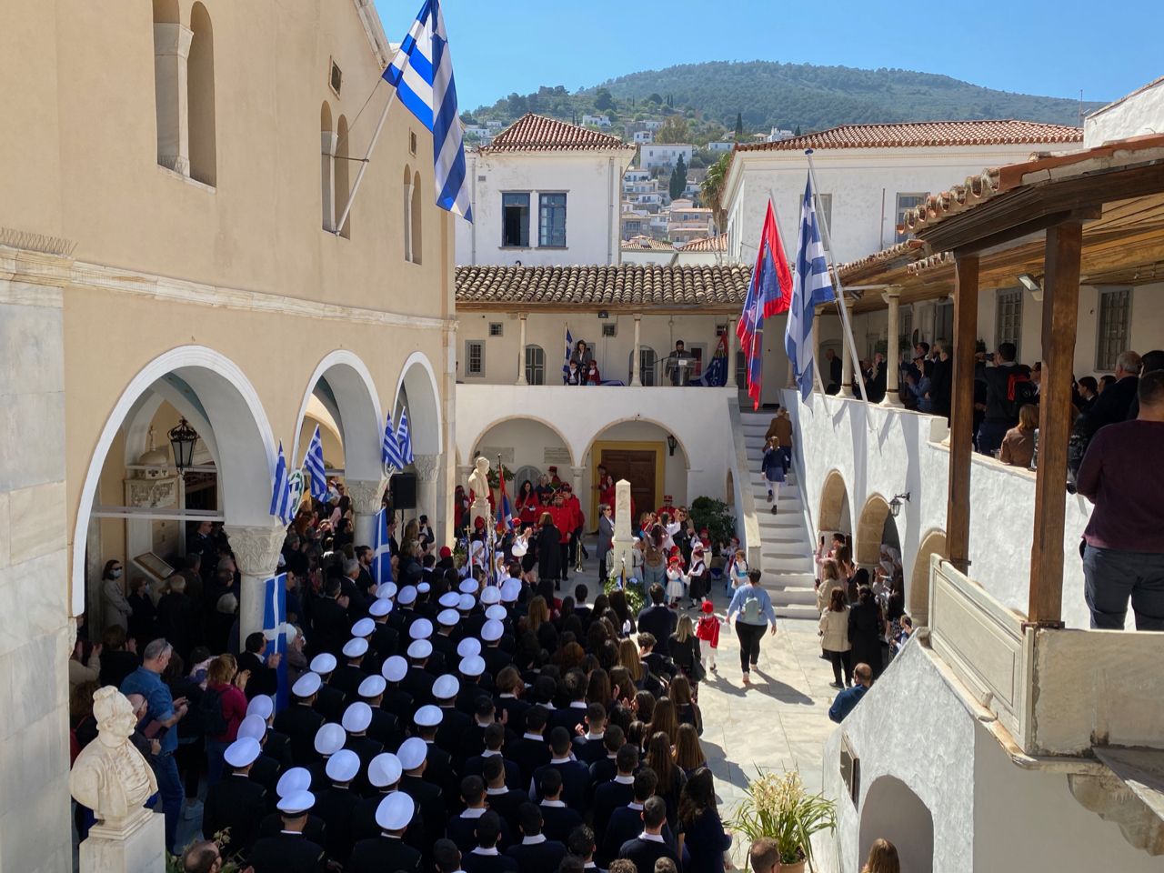 Greek independence Day on Hydra 25 March 2023
