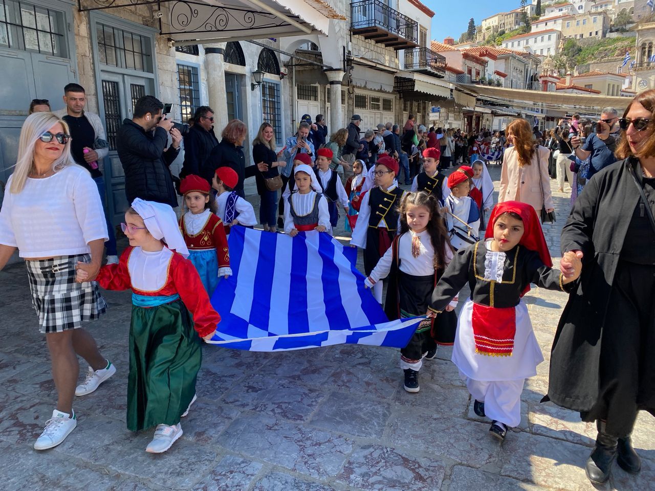 Greek Independence Day  on Hydra Island Saturday 25 March 2023