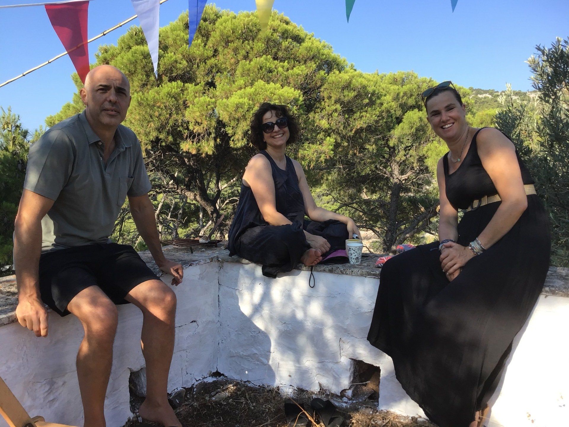 Ag Anargyros name day service and open house at Episkopi as guest of Sotirios Iliadis, July 4th 2020 on Hydra Island Greece.